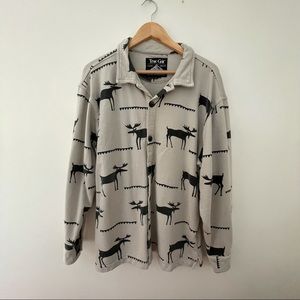 True Grit Grey/Black Moose Fleece Shirt